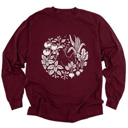 Hens And Vegetables Long Sleeve Shirt T Shirt Gift For Gardener