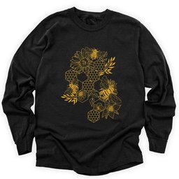 Keep The Bee Long Sleeve Shirt T Shirt Gift For Gardener