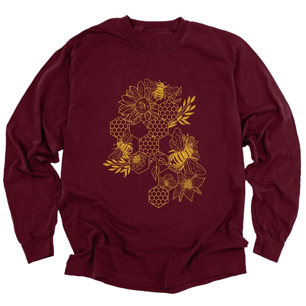 Keep The Bee Long Sleeve Shirt T Shirt Gift For Gardener