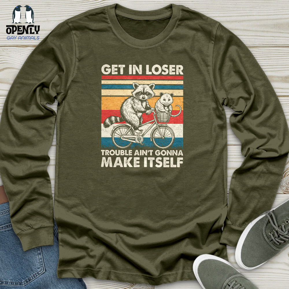 Get In Loser Unisex Long Sleeve Tee Gift For Animal Lover