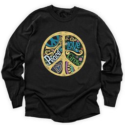 Grow Your Peace Long Sleeve Shirt T Shirt Gift For Gardener