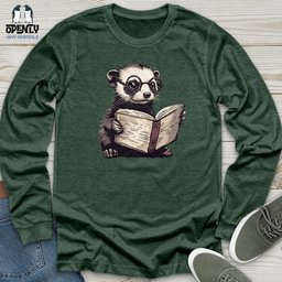 Ferret Reader Unisex Long Sleeve Tee Gift For Animal Lover
