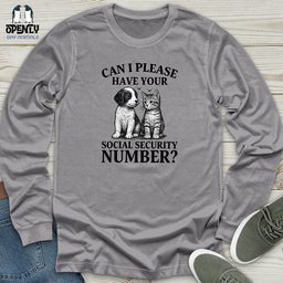 Can I Please Unisex Long Sleeve Tee Gift For Animal Lover