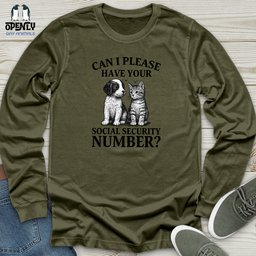 Can I Please Unisex Long Sleeve Tee Gift For Animal Lover
