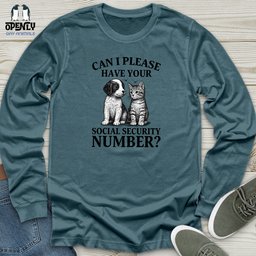Can I Please Unisex Long Sleeve Tee Gift For Animal Lover