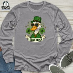 Lucky Duck Unisex Long Sleeve Tee Gift For Duck Lover