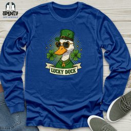 Lucky Duck Unisex Long Sleeve Tee Gift For Duck Lover