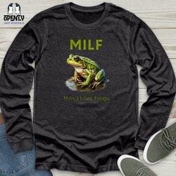 Milf Unisex Long Sleeve Tee Gift For Animal Lover