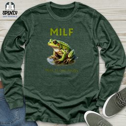 Milf Unisex Long Sleeve Tee Gift For Animal Lover
