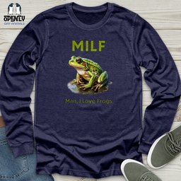 Milf Unisex Long Sleeve Tee Gift For Animal Lover