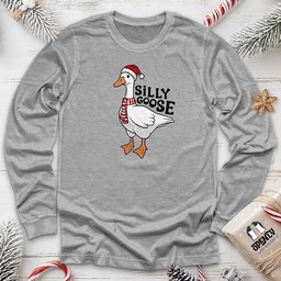 Silly Goose Unisex Long Sleeve Tee Gift For Animal Lover