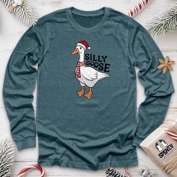 Silly Goose Unisex Long Sleeve Tee Gift For Animal Lover