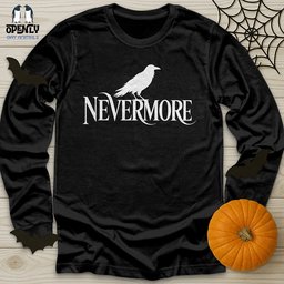 Nevermore Unisex Long Sleeve Tee Gift For Animal Lover