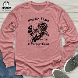 Space Raccoon Unisex Long Sleeve Tee Gift For Animal Lover