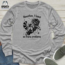 Space Raccoon Unisex Long Sleeve Tee Gift For Animal Lover