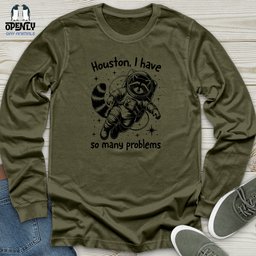 Space Raccoon Unisex Long Sleeve Tee Gift For Animal Lover