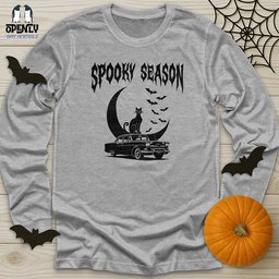 Spooky Season V1 Unisex Long Sleeve Tee Gift For Animal Lover