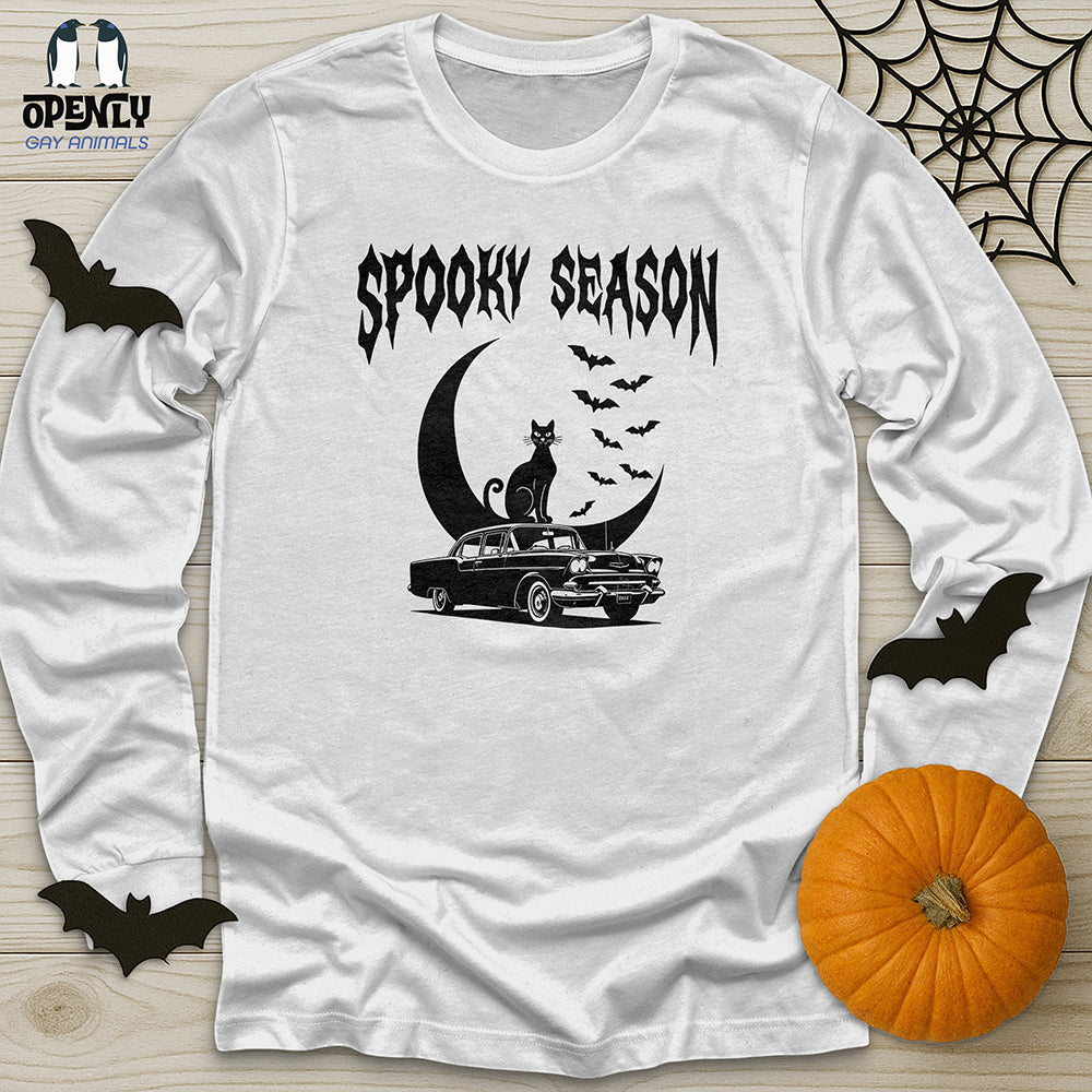 Spooky Season V1 Unisex Long Sleeve Tee Gift For Animal Lover
