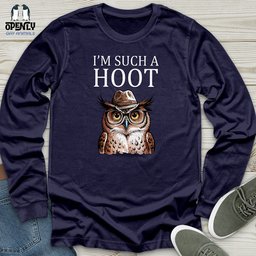Im Such A Hoot Unisex Long Sleeve Tee Gift For Animal Lover
