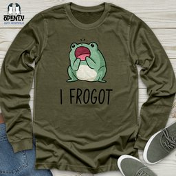 I Frogot Unisex Long Sleeve Tee Gift For Animal Lover