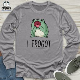 I Frogot Unisex Long Sleeve Tee Gift For Animal Lover
