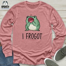 I Frogot Unisex Long Sleeve Tee Gift For Animal Lover