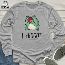 I Frogot Unisex Long Sleeve Tee Gift For Animal Lover