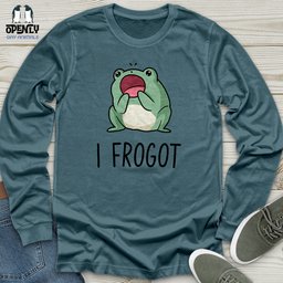 I Frogot Unisex Long Sleeve Tee Gift For Animal Lover