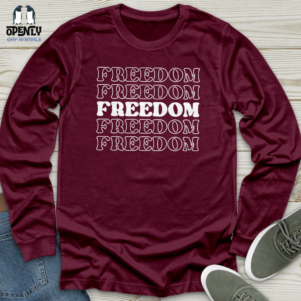 Freedom Unisex Long Sleeve Tee Gift For Animal Lover