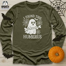 I Found This Humerus Unisex Long Sleeve Tee Gift For Animal Lover