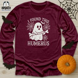 I Found This Humerus Unisex Long Sleeve Tee Gift For Animal Lover