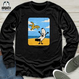 Funny Banana Unisex Long Sleeve Tee Gift For Animal Lover