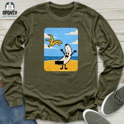 Funny Banana Unisex Long Sleeve Tee Gift For Animal Lover