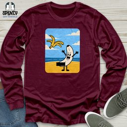 Funny Banana Unisex Long Sleeve Tee Gift For Animal Lover