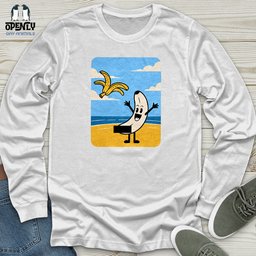 Funny Banana Unisex Long Sleeve Tee Gift For Animal Lover