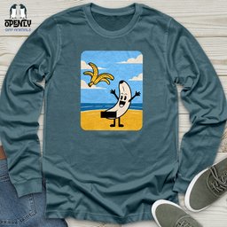 Funny Banana Unisex Long Sleeve Tee Gift For Animal Lover
