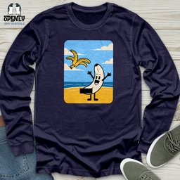 Funny Banana Unisex Long Sleeve Tee Gift For Animal Lover