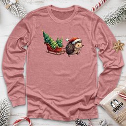 Hedgehog Unisex Long Sleeve Tee Gift For Animal Lover