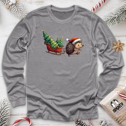 Hedgehog Unisex Long Sleeve Tee Gift For Animal Lover