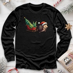 Hedgehog Unisex Long Sleeve Tee Gift For Animal Lover