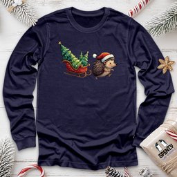 Hedgehog Unisex Long Sleeve Tee Gift For Animal Lover