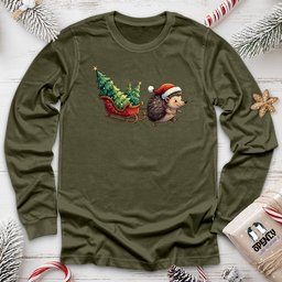 Hedgehog Unisex Long Sleeve Tee Gift For Animal Lover