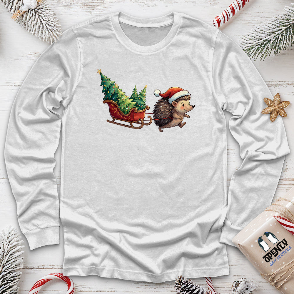 Hedgehog Unisex Long Sleeve Tee Gift For Animal Lover
