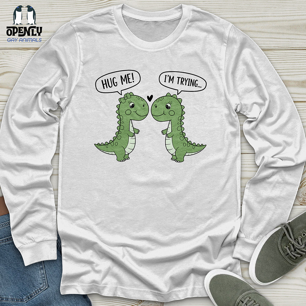 Hug Me Unisex Long Sleeve Tee Gift For Animal Lover
