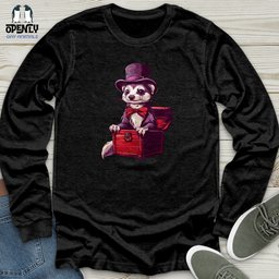Ferret Travelers Attire Unisex Long Sleeve Tee Gift For Animal Lover