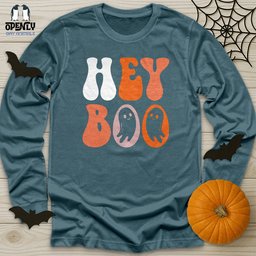 Hey Boo 2 Unisex Long Sleeve Tee Gift For Animal Lover