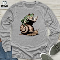 Frog Riding Sanil Unisex Long Sleeve Tee Gift For Frog Lover