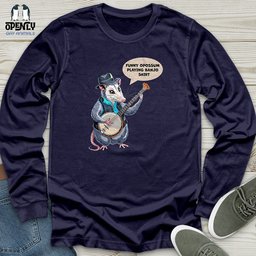 Funny Opossum Unisex Long Sleeve Tee Gift For Animal Lover