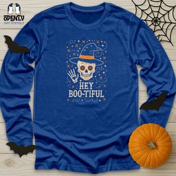Hey Boo Tiful Unisex Long Sleeve Tee Gift For Animal Lover