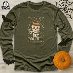 Hey Boo Tiful Unisex Long Sleeve Tee Gift For Animal Lover
